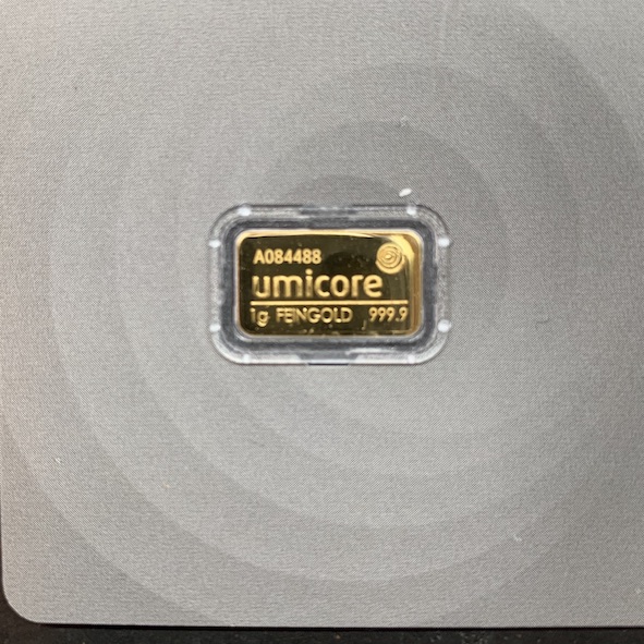 Klein-Anlegermetall, 1 g Goldbarren